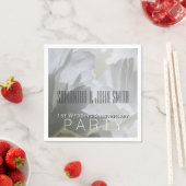 White Peony 1st Wedding Animals Paper Napkins 1 Servetten (Insitu)
