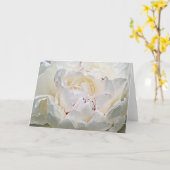 White Peony Blank Foto Wenskaart Kaart (Gele Bloem)