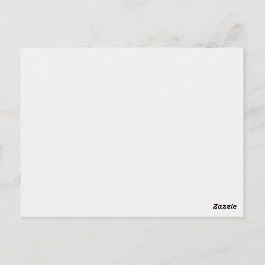 White Peony Briefkaart (Achterkant)