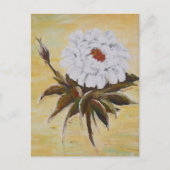 White Peony Briefkaart (Voorkant)