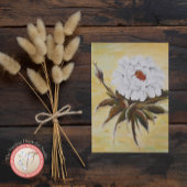 White Peony Feestdagenkaart