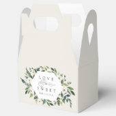 White Peony | Floral Lijst "Love is Sweet" Weddens Bedankdoosjes (Geopend)
