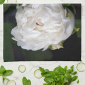 White Peony Floral Photography - Kitchen Towels Theedoek (Gevouwen)