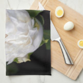 White Peony Floral Photography - Kitchen Towels Theedoek (Quarter Fold)