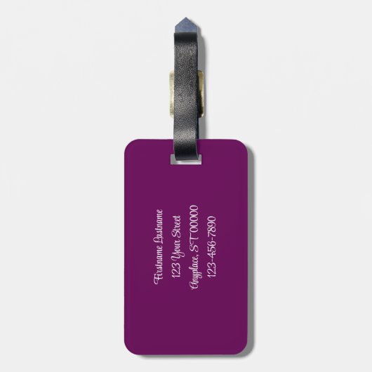 White Peony Flower in Bloom Close up Personated Bagagelabel (Achterkant verticaal)