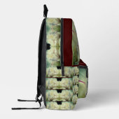 White Peony Flower Petals persoonlijk Bedrukte Rugzak (Links)