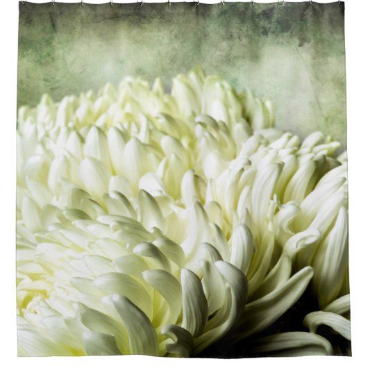 White Peony Flowers Douchegordijn (Voorkant)