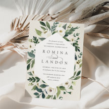 White Peony | Geometrische Floral Lijst Weddenscha