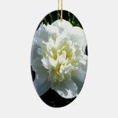 White Peony Keramisch Ornament (Rechts)
