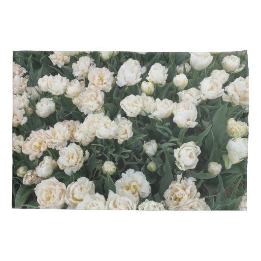 White Peony Kussensloop (Achterkant)