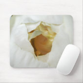 White Peony Mousepad Muismat (Met muis)