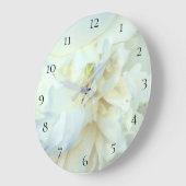 *~* White Peony Photo with Blue Tinge Grote Klok (Hoek)