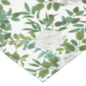 White Peony Roos Floral Wedding Tafelkleed (Gekanteld)