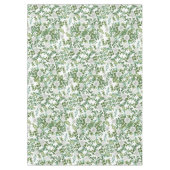 White Peony Roos Floral Wedding Tafelkleed (Voorkant)