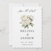 White Peony Save the Date (Voorkant)