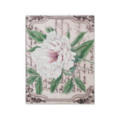 White Peony Script Notitieblok (Linkerzijde)