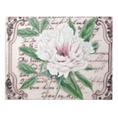 White Peony Script Notitieblok (Voorkant)