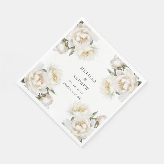 White Peony Servet (Hoek)