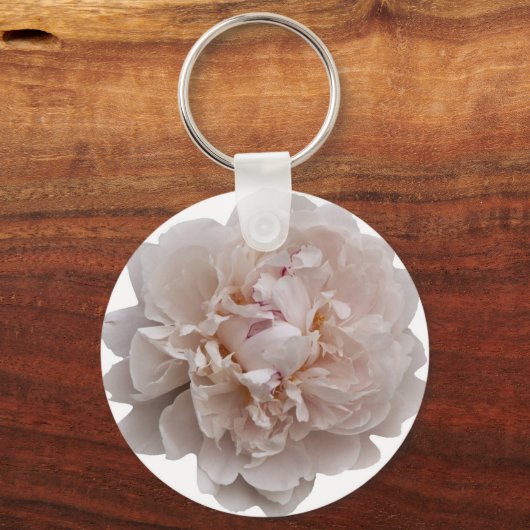 White Peony Sleutelhanger (Voorkant)