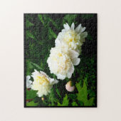 White Peony Trio Legpuzzel (Verticaal)