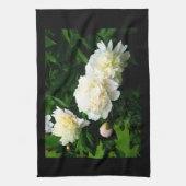 White Peony Trio Theedoek (Verticaal)