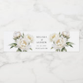 White Peony Waterfles Etiket (Enkel label)