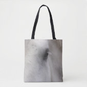 White Percheron Draft Horse Eye Tote Bag (Voorkant)