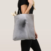 White Percheron Draft Horse Eye Tote Bag (Dichtbij)
