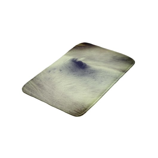 White Percheron Horse Eye Badmat (Gekanteld)