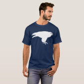 White Peregrine Falcon Animal Print T-shirt (Voorkant volledig)
