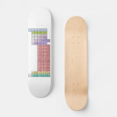 White Periodic Table skateboard (Voorkant)