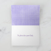 White Persian Cat en Daisy Bedankkaart (Binnen)