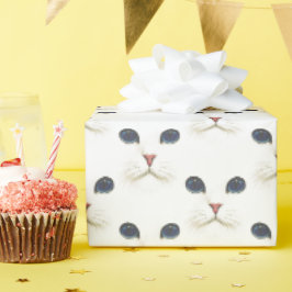 White Persian Cat Face Cadeaupapier