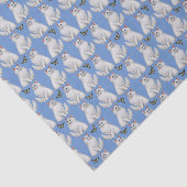 White Persian Cat met Butterfly-papier Tissuepapier (Detail)