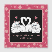 White Persian Cats with Hearts (Voorkant)