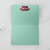 White Persian Christmas Cookies Card Kaart (Binnen)