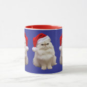 White Persian Christmas Mug Mok (Midden)