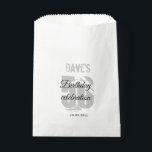 White Personalized 50th Any Age Birthday Party Bedankzakje<br><div class="desc">Wit Gepersonaliseerd 50th Elke Leeftijd Verjaardagsfeestje Favor tas</div>