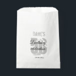 White Personalized 50th Any Age Birthday Party Bedankzakje<br><div class="desc">Wit Gepersonaliseerd 50th Elke Leeftijd Verjaardagsfeestje Favor tas</div>