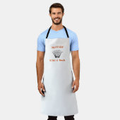 White Personalized King Bark Funny Apron Schort (Gedragen)