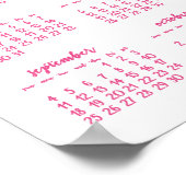 White Personalized Poster Yarly Calendar 2016 (Hoek)