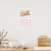 White Personalized Poster Yarly Calendar 2016 (Keuken)