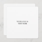 White Personalized – Your Logo & Text Here (Voorkant / Achterkant)