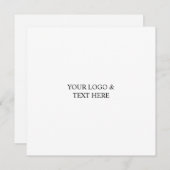 White Personalized – Your Logo & Text Here (Voorkant / Achterkant)