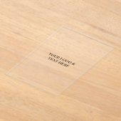 White Personalized – Your Logo & Text Here Acryl Uitnodigingen (Laagn)