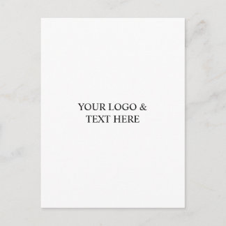 White Personalized – Your Logo & Text Here Feestdagenkaart