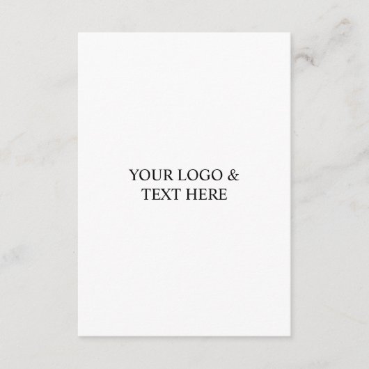 White Personalized – Your Logo & Text Here Informatiekaartje (Voorkant)