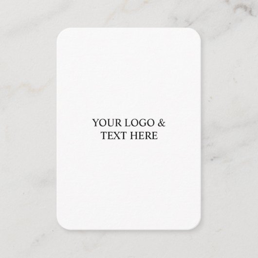 White Personalized – Your Logo & Text Here Informatiekaartje (Voorkant)
