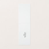 White Personalized – Your Logo & Text Here Kaart (Buitenkant ongevouwen)