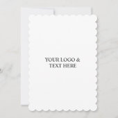 White Personalized – Your Logo & Text Here Kaart (Voorkant)